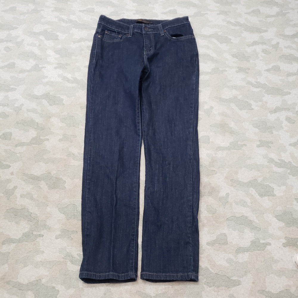 Levi's Jeans Womens 8 Blue Pockets Mid Rise Skinny Denim Dark Wash‎